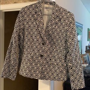 Black / White graphic jacket